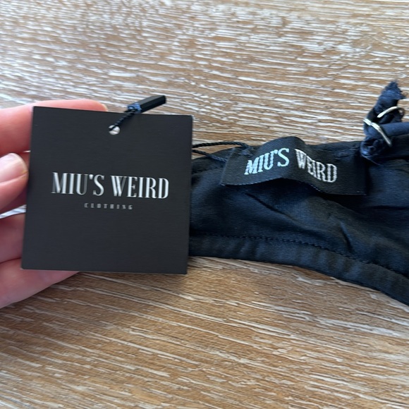 Miu’s Weird Satin Wire Bra Crop Top NWT - Picture 3 of 3